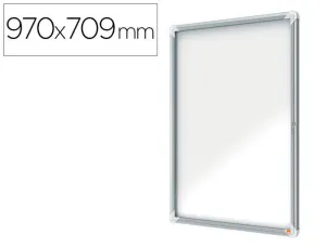 NOBO VITRINA EXTERIORES 9 HOJAS A4 SUPERFICIE BLANCA MAGNETICA 45MM - SEGURIDAD - ALUMINIO - COLORBLANCO