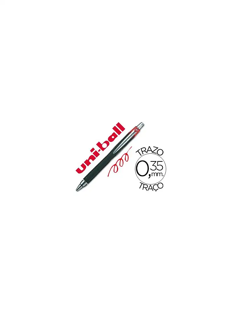 Boligrafo Rojo Uni-Ball Jetstream Sxn-210 Retractil Tinta Hibrida